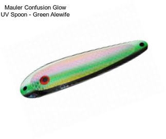 Mauler Confusion Glow UV Spoon - Green Alewife