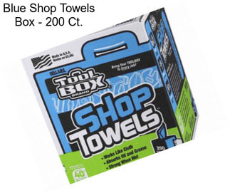 Blue Shop Towels Box - 200 Ct.