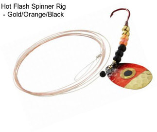 Hot Flash Spinner Rig - Gold/Orange/Black