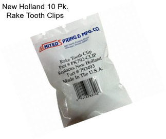 New Holland 10 Pk. Rake Tooth Clips