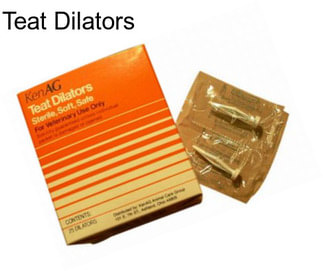 Teat Dilators