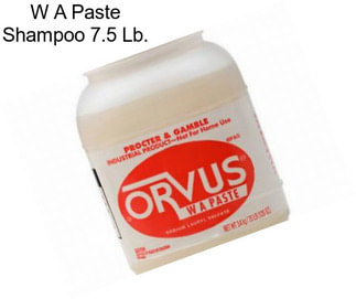 W A Paste Shampoo 7.5 Lb.
