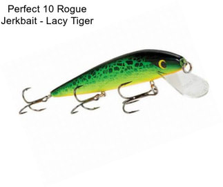 Perfect 10 Rogue Jerkbait - Lacy Tiger