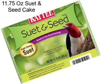 11.75 Oz Suet & Seed Cake