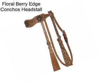 Floral Berry Edge Conchos Headstall