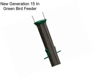 New Generation 15 In Green Bird Feeder