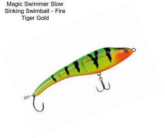 Magic Swimmer Slow Sinking Swimbait - Fire Tiger Gold