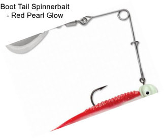 Boot Tail Spinnerbait - Red Pearl Glow