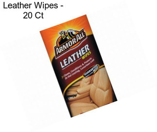 Leather Wipes - 20 Ct