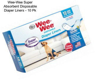 Wee-Wee Super Absorbent Disposable Diaper Liners - 10 Pk