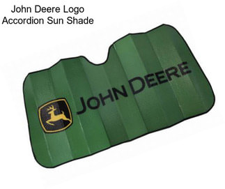 John Deere Logo Accordion Sun Shade