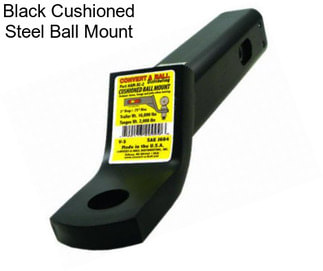 Black Cushioned Steel Ball Mount