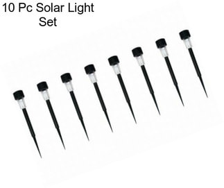 10 Pc Solar Light Set