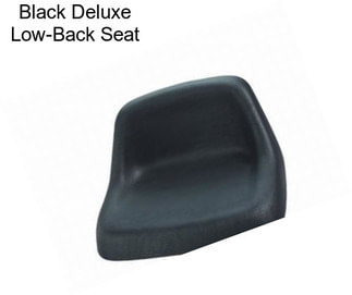 Black Deluxe Low-Back Seat