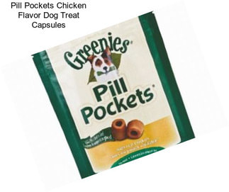 Pill Pockets Chicken Flavor Dog Treat Capsules