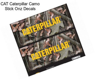 CAT Caterpillar Camo Stick Onz Decals