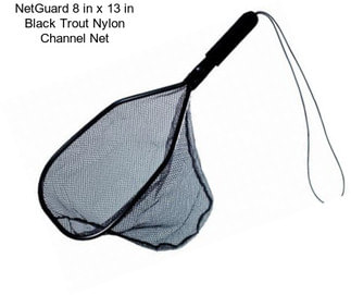 NetGuard 8 in x 13 in Black Trout Nylon Channel Net