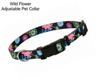 Wild Flower Adjustable Pet Collar