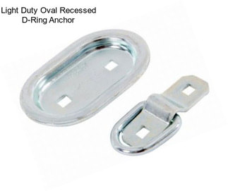 Light Duty Oval Recessed D-Ring Anchor