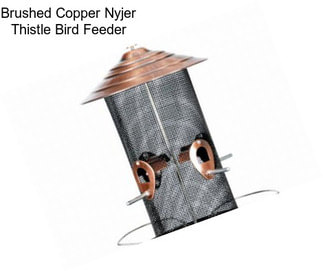 Brushed Copper Nyjer Thistle Bird Feeder