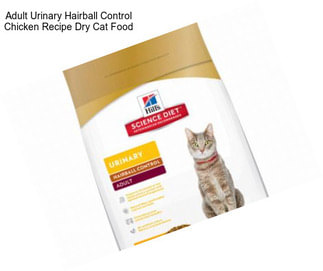 Adult Urinary Hairball Control Chicken Recipe Dry Cat Food