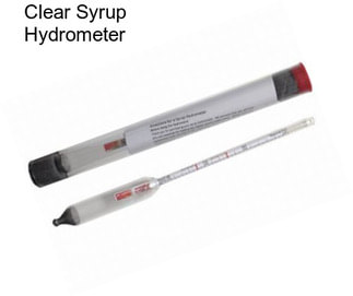 Clear Syrup Hydrometer