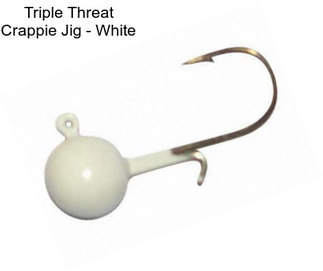 Triple Threat Crappie Jig - White