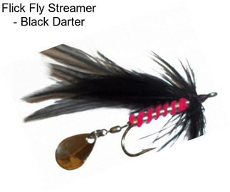 Flick Fly Streamer - Black Darter