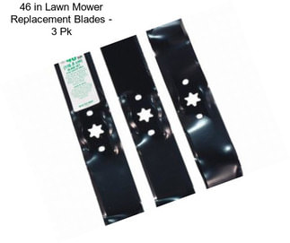 46 in Lawn Mower Replacement Blades - 3 Pk