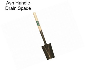 Ash Handle Drain Spade