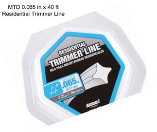 MTD 0.065 in x 40 ft Residential Trimmer Line