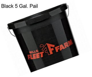 Black 5 Gal. Pail