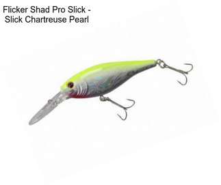 Flicker Shad Pro Slick - Slick Chartreuse Pearl