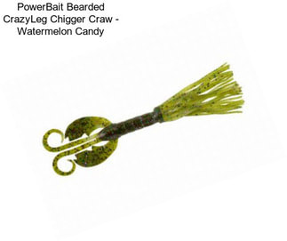 PowerBait Bearded CrazyLeg Chigger Craw - Watermelon Candy