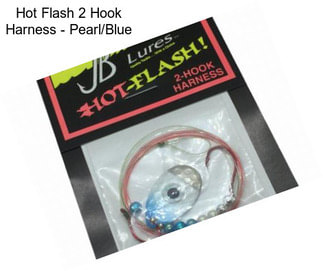 Hot Flash 2 Hook Harness - Pearl/Blue