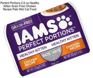 Perfect Portions 2.6 oz Healthy Kitten Grain Free Chicken Recipe Pate Wet Cat Food