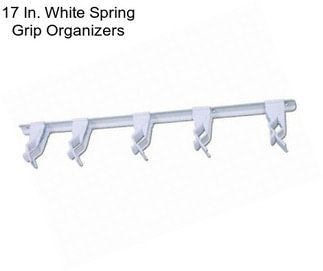 17 In. White Spring Grip Organizers