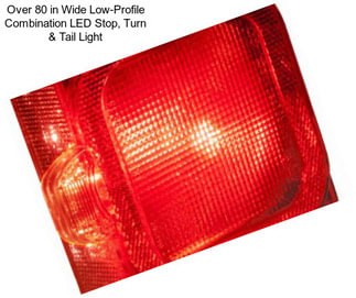 Over 80 in Wide Low-Profile Combination LED Stop, Turn & Tail Light