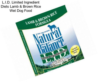 L.I.D. Limited Ingredient Diets Lamb & Brown Rice Wet Dog Food