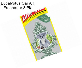 Eucalyptus Car Air Freshener 3 Pk