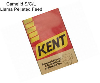 Camelid S/G/L Llama Pelleted Feed