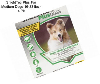 ShieldTec Plus For Medium Dogs 16-33 lbs - 4 Pk