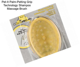 Pet-It Palm-Petting Grip Technology Shampoo Massage Brush