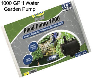 1000 GPH Water Garden Pump