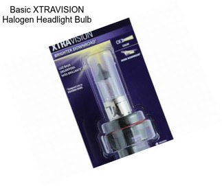 Basic XTRAVISION Halogen Headlight Bulb