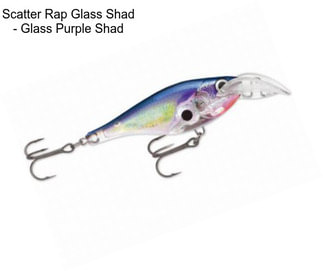 Scatter Rap Glass Shad - Glass Purple Shad