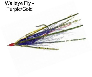 Walleye Fly - Purple/Gold
