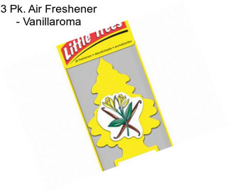 3 Pk. Air Freshener - Vanillaroma