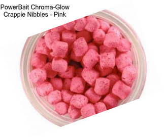 PowerBait Chroma-Glow Crappie Nibbles - Pink