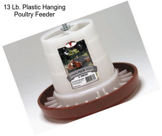 13 Lb. Plastic Hanging Poultry Feeder